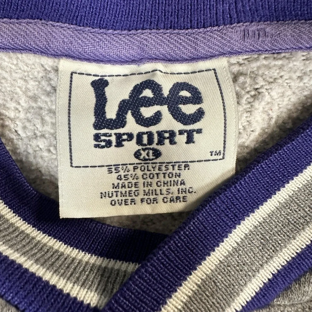 Vintage Minnesota Vikings Sweatshirt Mens XL Gray NFL Football Lee Sport‎ 90s